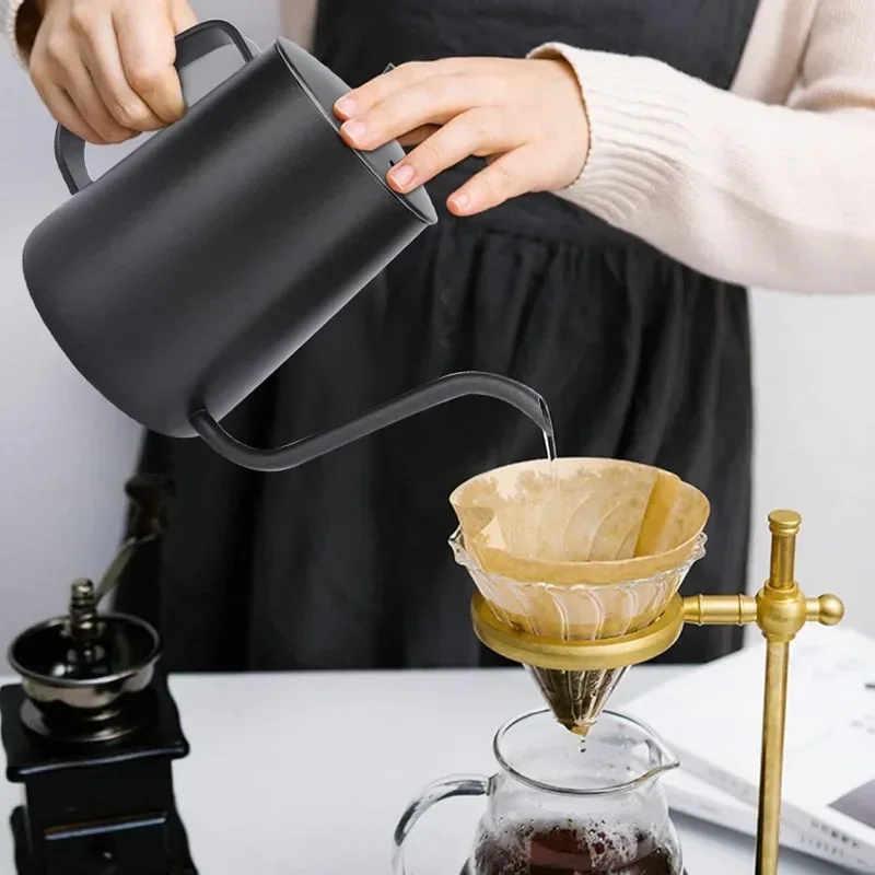 Coffee Tea Pots - 350/600ML Stainless Steel Drip Kettle Swan