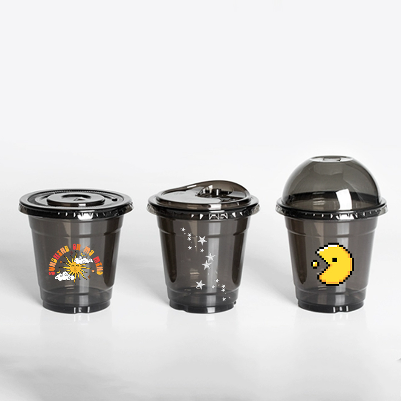 Coffee Tea Day - LogoDisposable Transparent Pet Coffee Cups, Cold