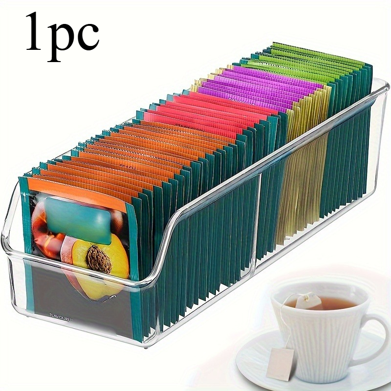 1pc Clear Tea Bag Organizer Bo - огляд і ціна Coffee Tea Spices