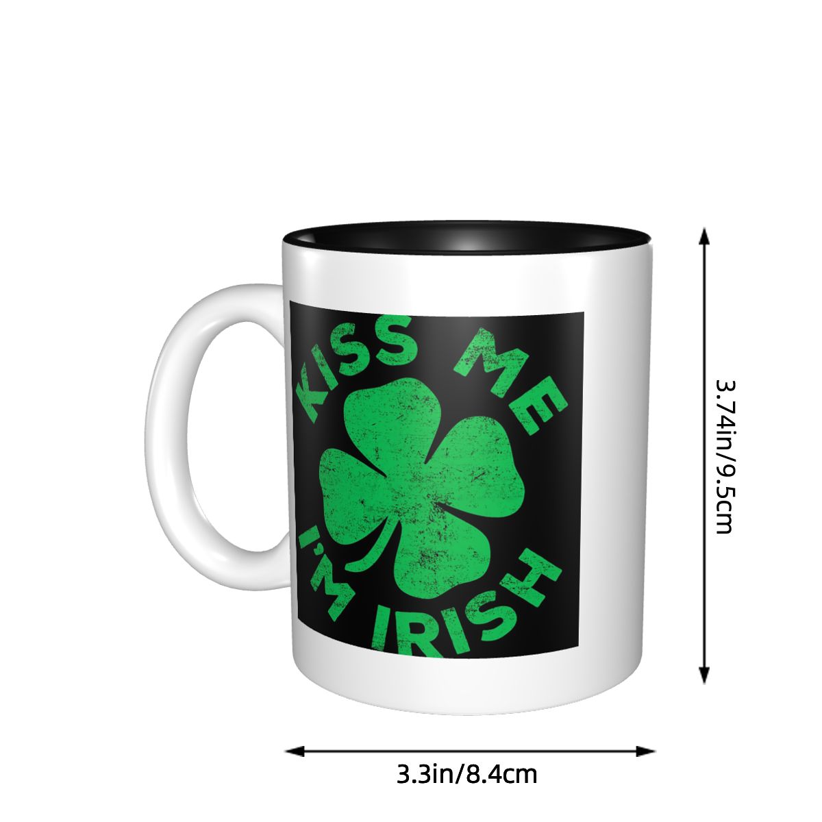 Kiss Me I'm Irish Mug Funny Ce - огляд і ціна Coffee Tea Me