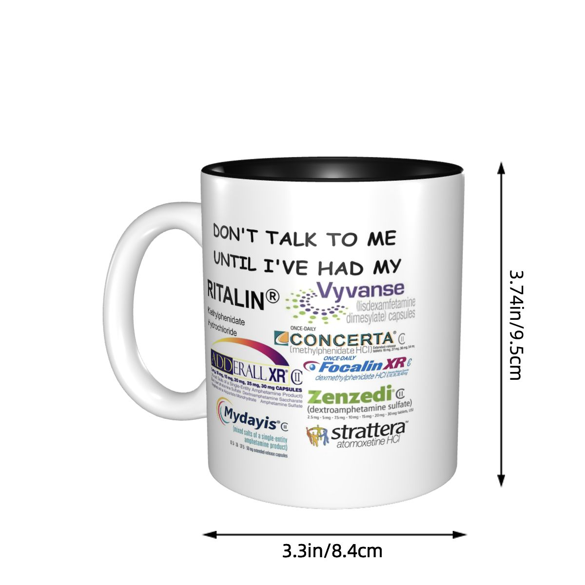 Dont Talk To Me Mug Funny Cera - огляд і ціна Coffee Tea Me