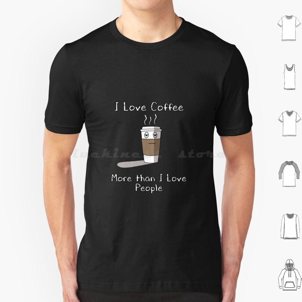 I Love Coffee T Shirt Cotton M - огляд і ціна Coffee Tea Quotes Short