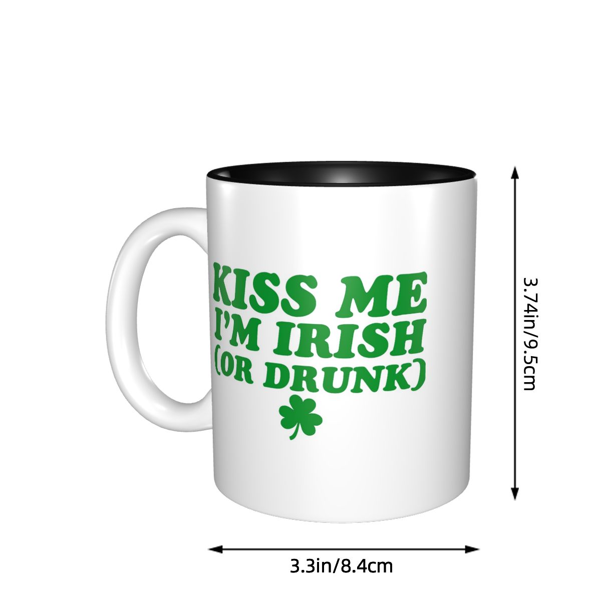 Kiss Me I'm Irish Mug Funny Ce - огляд і ціна Coffee Tea Me