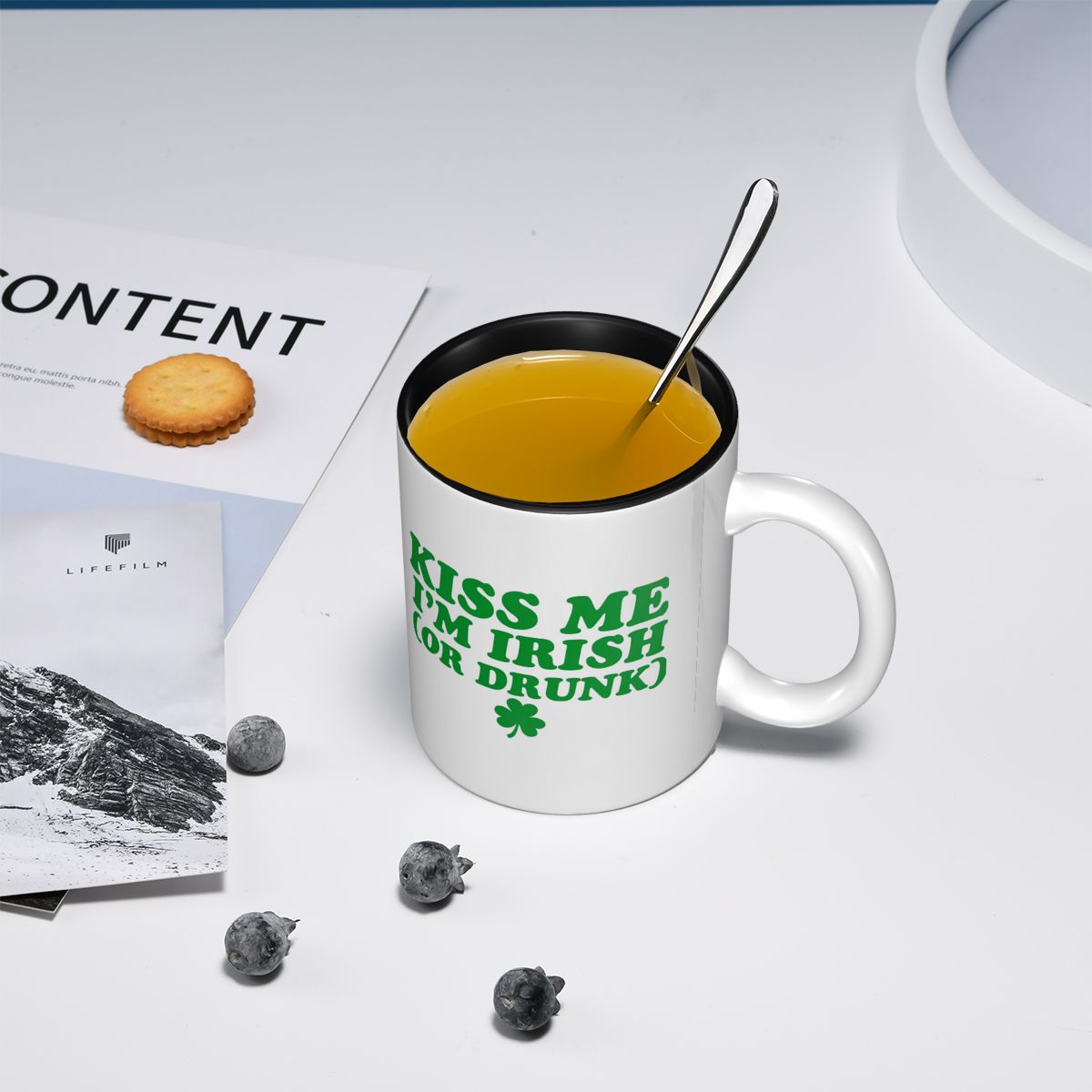 Kiss Me I'm Irish Mug Funny Ce - огляд і ціна Coffee Tea Me