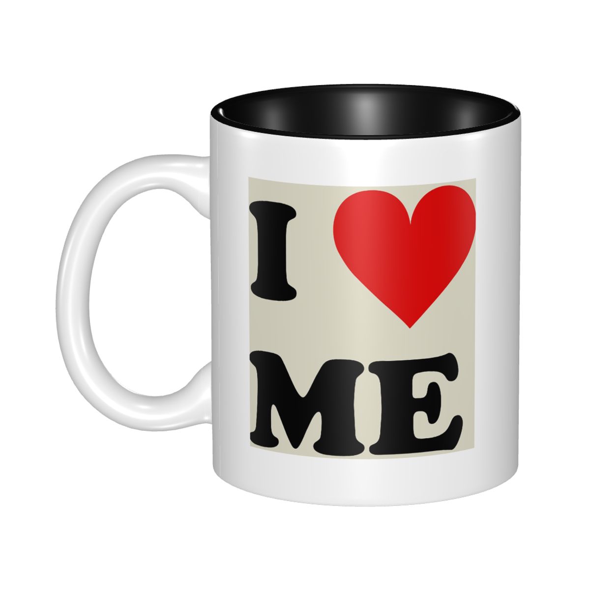 I Love Me Heart Mug Funny Cera - огляд і ціна Coffee Tea Me