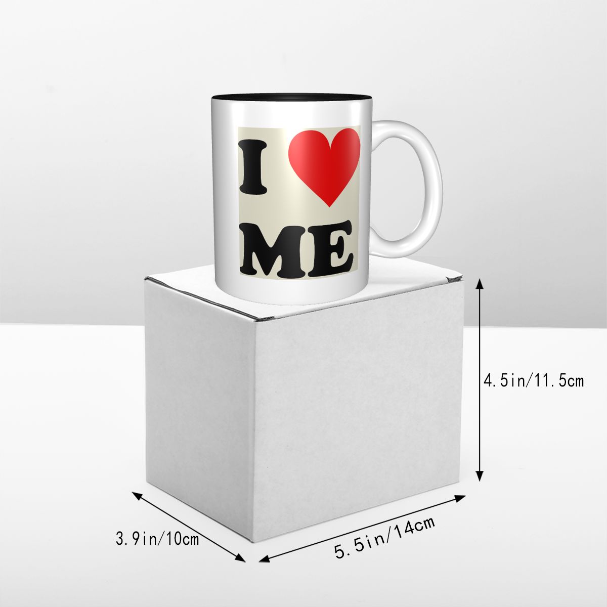 I Love Me Heart Mug Funny Cera - огляд і ціна Coffee Tea Me