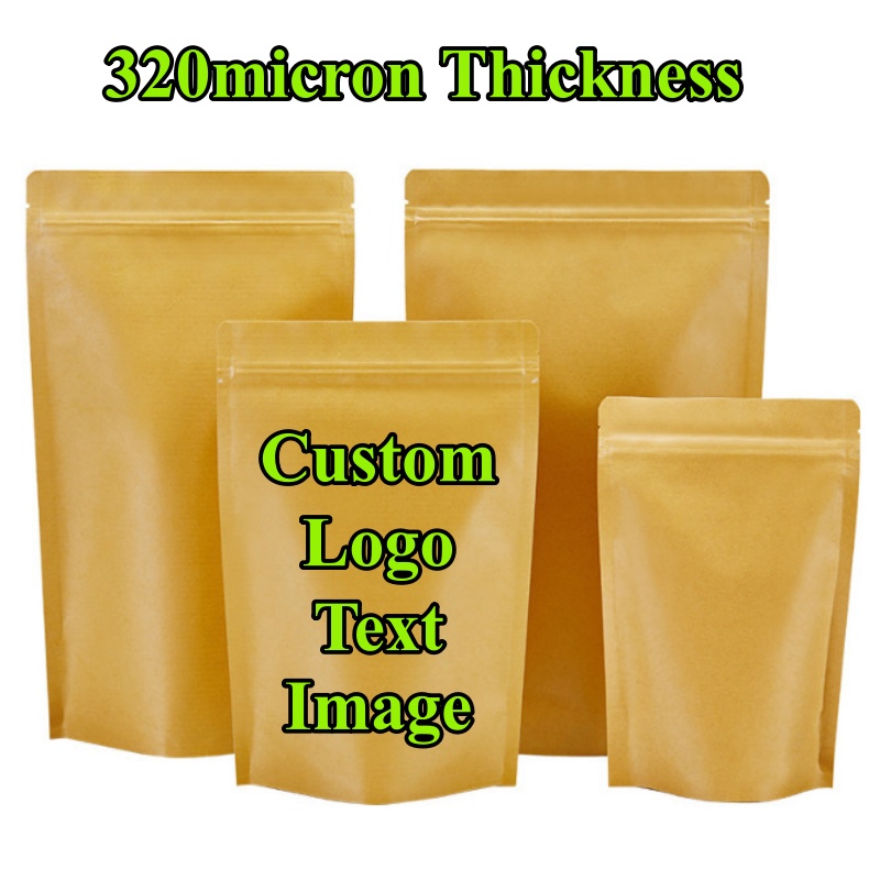 100PCS Stand-up Kraft Paper Fo - огляд і ціна Coffee Tea Day