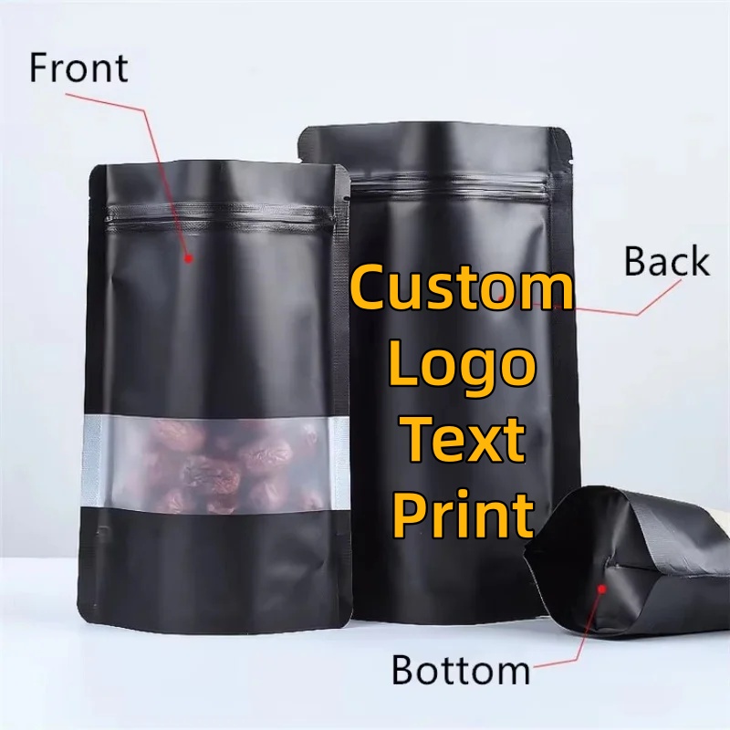 100PCS Stand-up Matte Black Al - огляд і ціна Coffee Tea Day