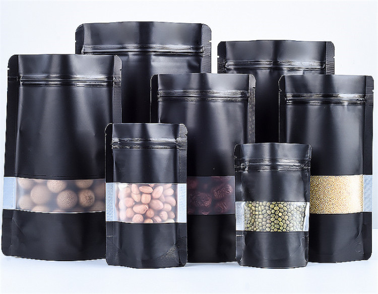 100PCS Stand-up Matte Black Al - огляд і ціна Coffee Tea Day