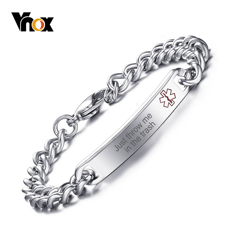Vnox Medical Alert ID Bracelet - огляд і ціна Coffee Tea Or Me