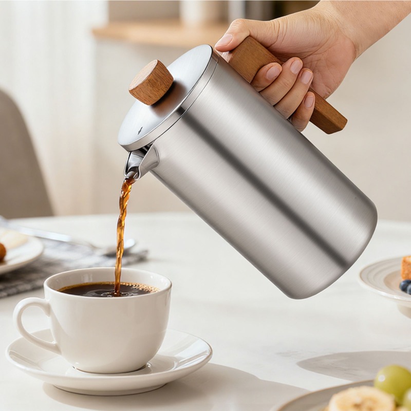 JUSTINLAU 1000ml Stainless Ste - огляд і ціна Coffee Tea Pots