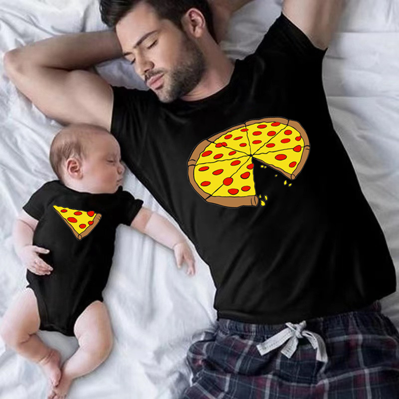 Funny Pizza Print Father Mothe - огляд і ціна Coffee Tea Or Me