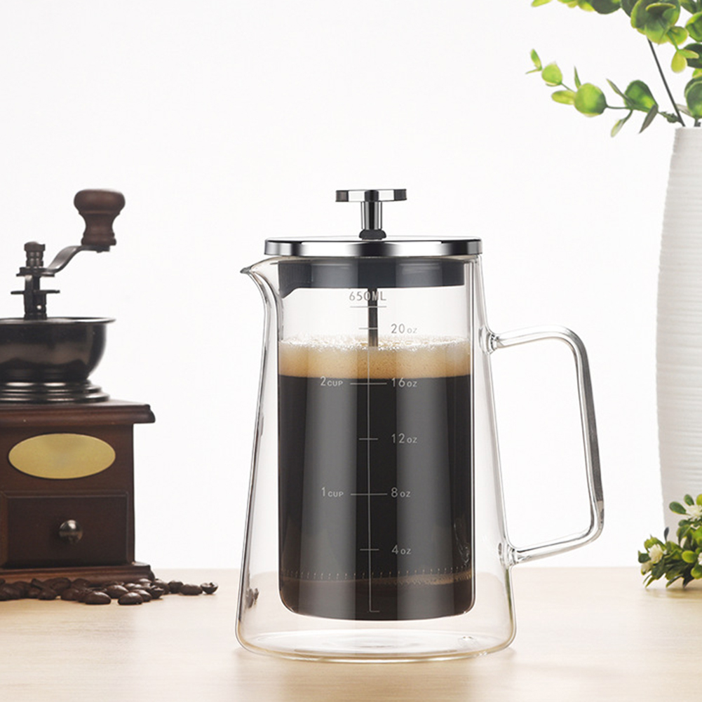 Double Layers French Press Pot - огляд і ціна Coffee Tea Pots