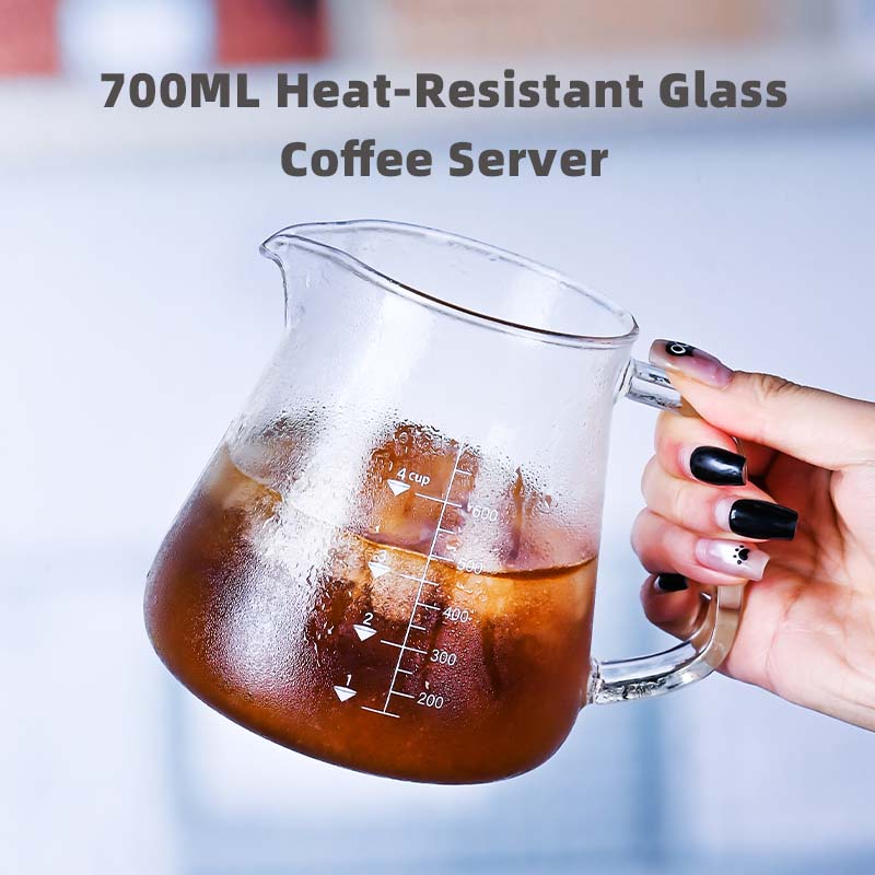 New High Borosilicate 700ml  G - огляд і ціна Coffee Tea Pots