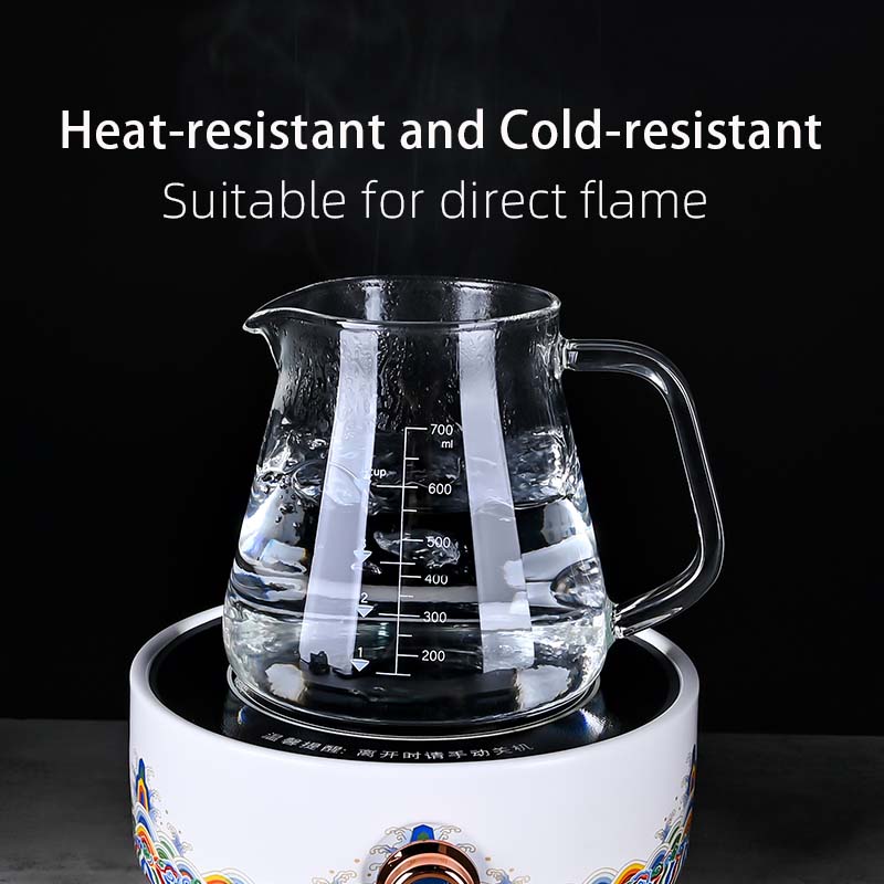 New High Borosilicate 700ml  G - огляд і ціна Coffee Tea Pots